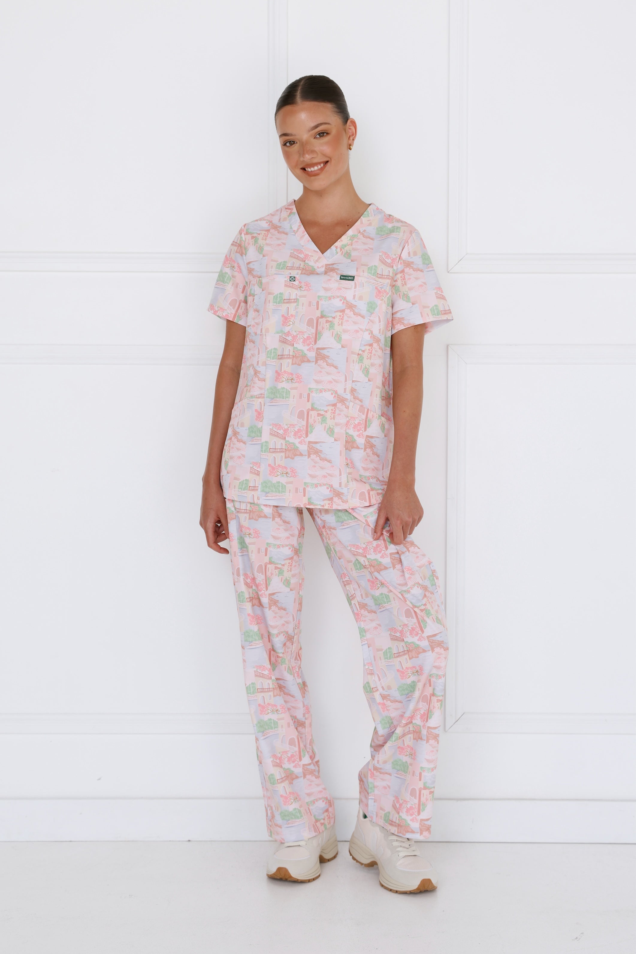 Women’s Performance Scrub Set Riviera – front view