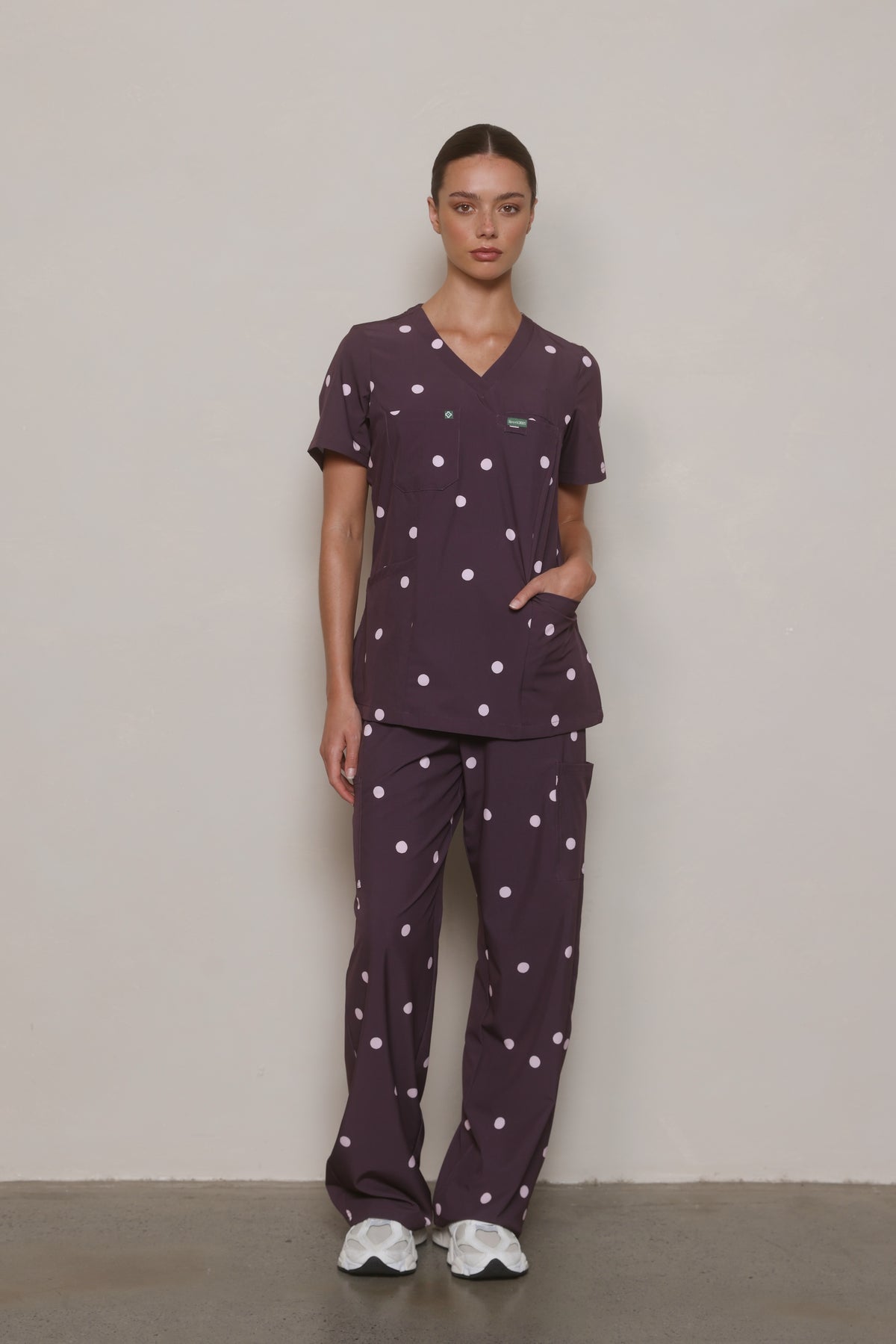 Cocoa Polka Dot - Shaped Back
