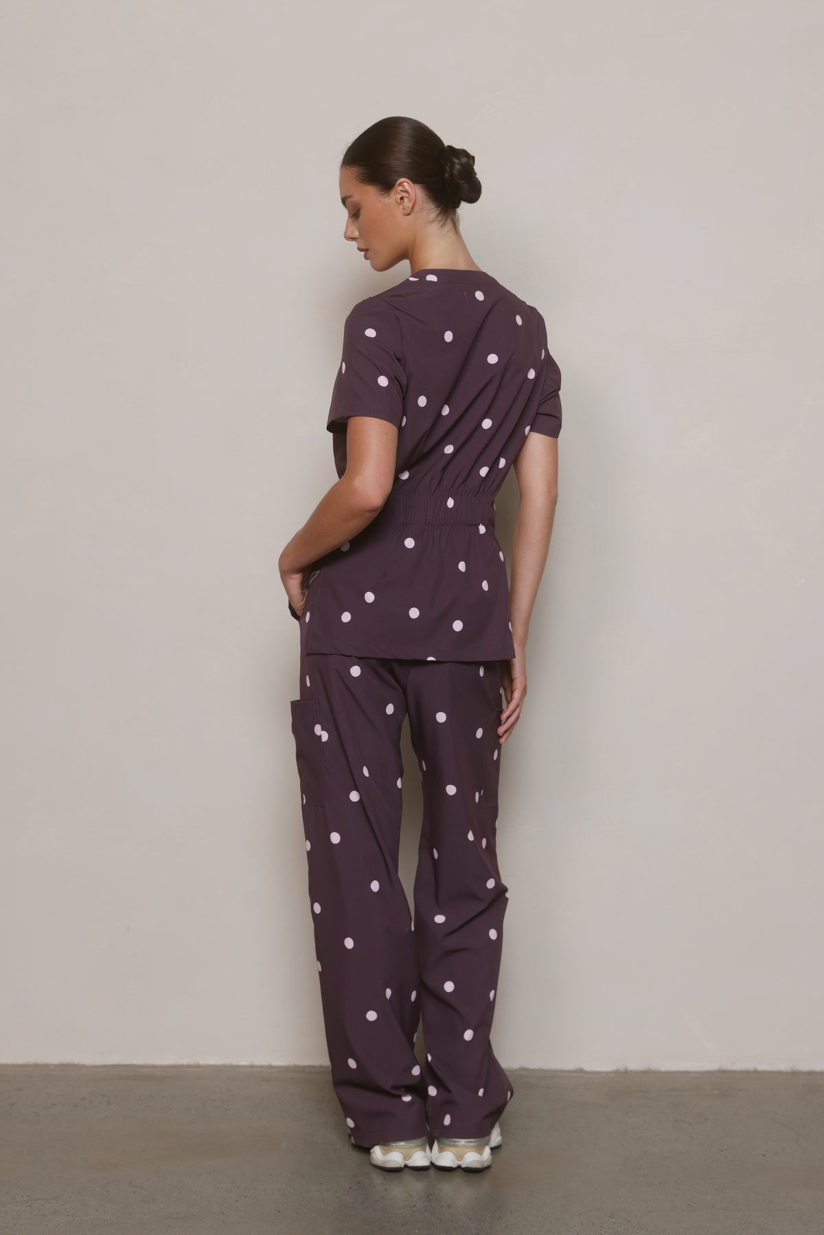 Cocoa Polka Dot - Shaped Back