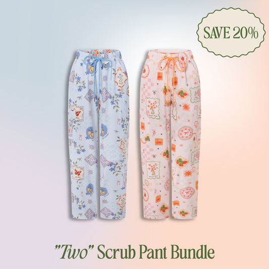 "Two" Scrub Pant Bundle
