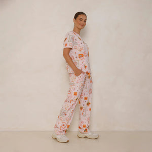 Printed Scrub Set - Tuscany