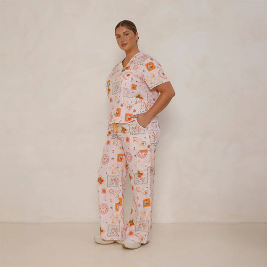 Printed Scrub Set - Tuscany
