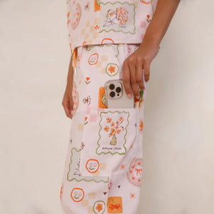 Printed Scrub Set - Tuscany