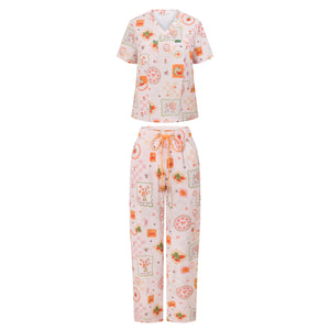 Printed Scrub Set - Tuscany
