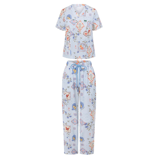 Printed Scrub Set - Sicily