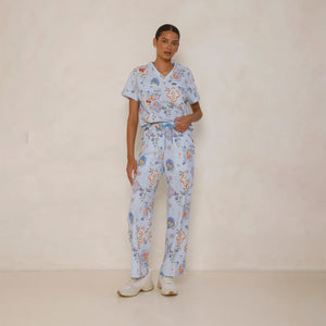 Printed Scrub Set - Sicily