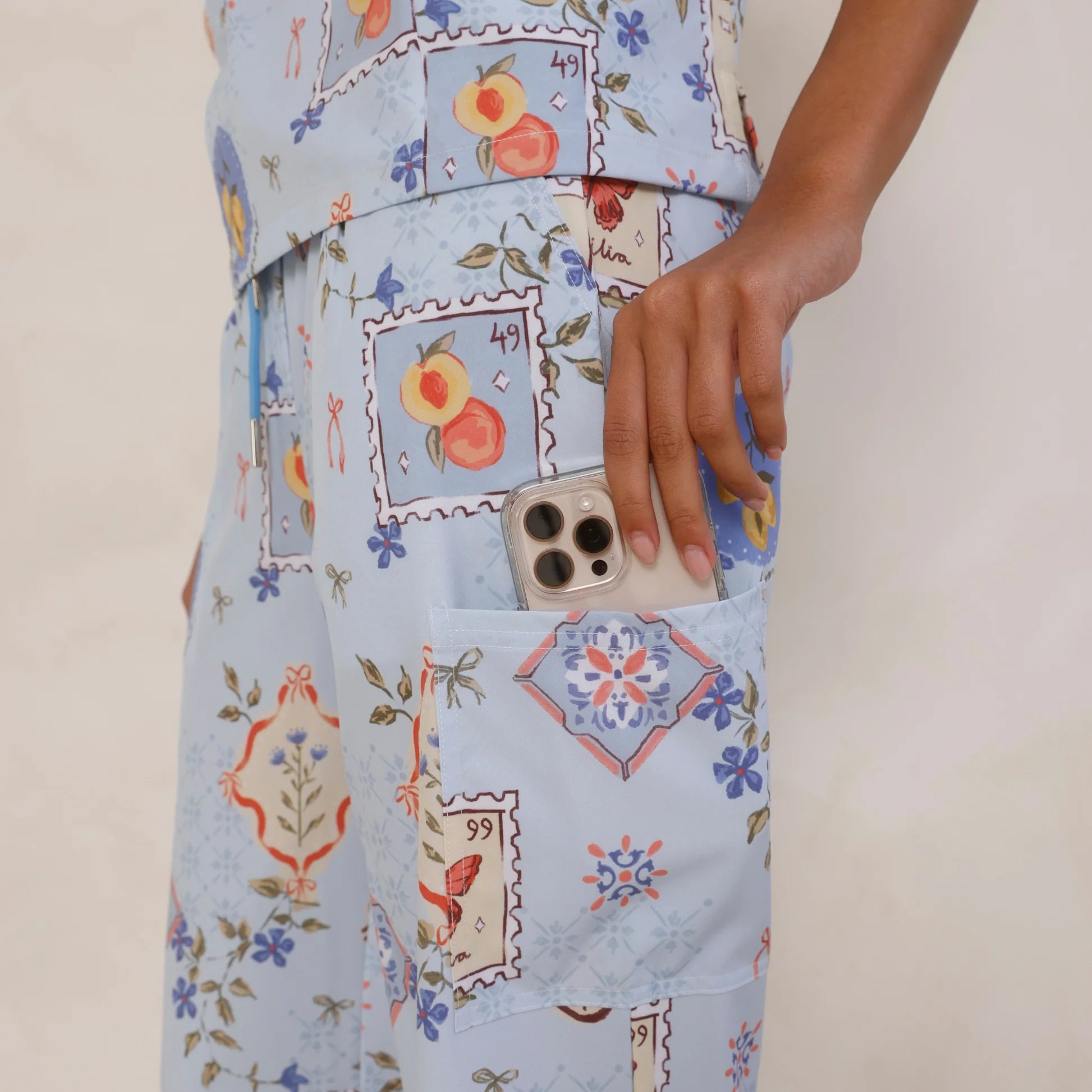 Printed Scrub Set - Sicily