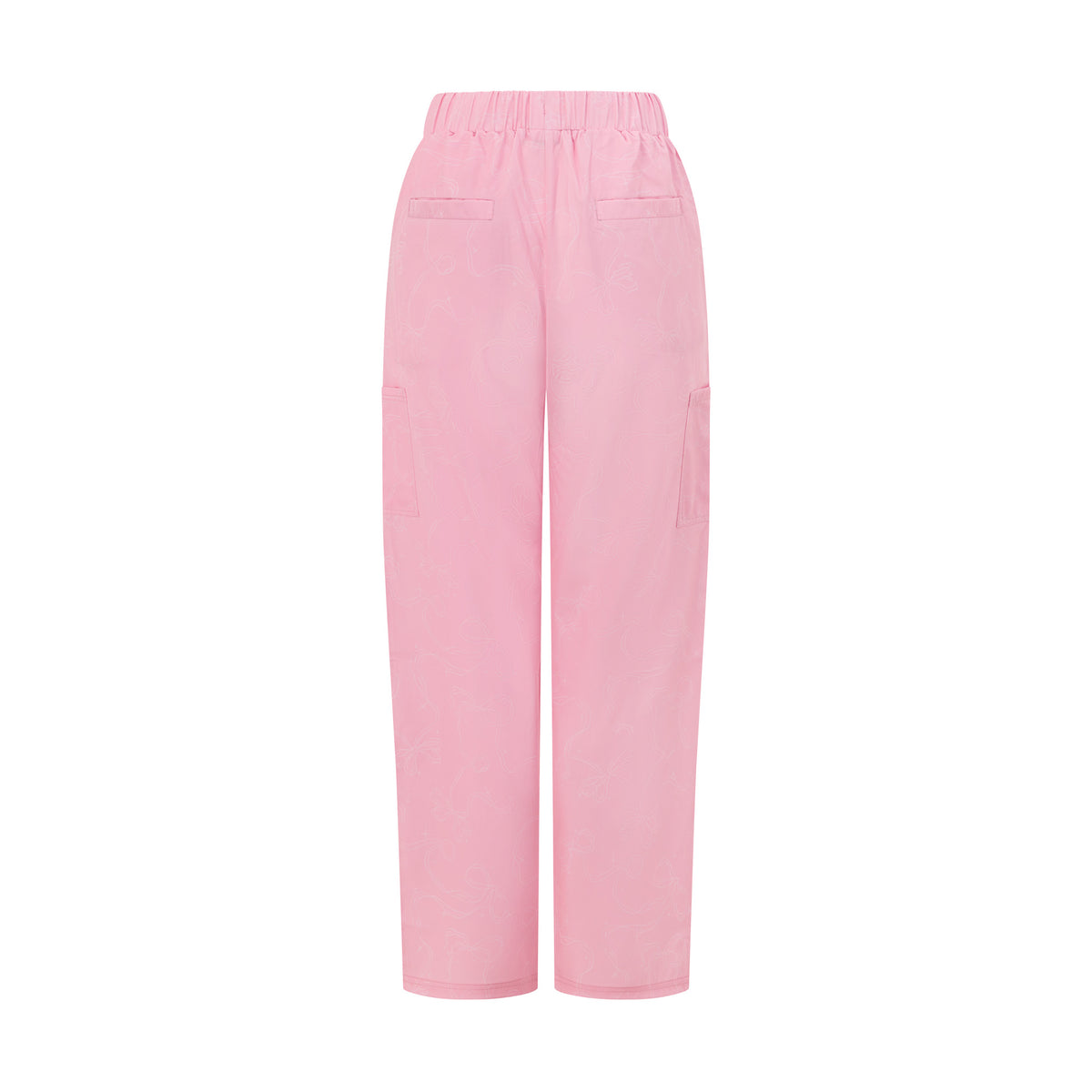 Back view of Hero Scrubs Pink women’s scrub pants