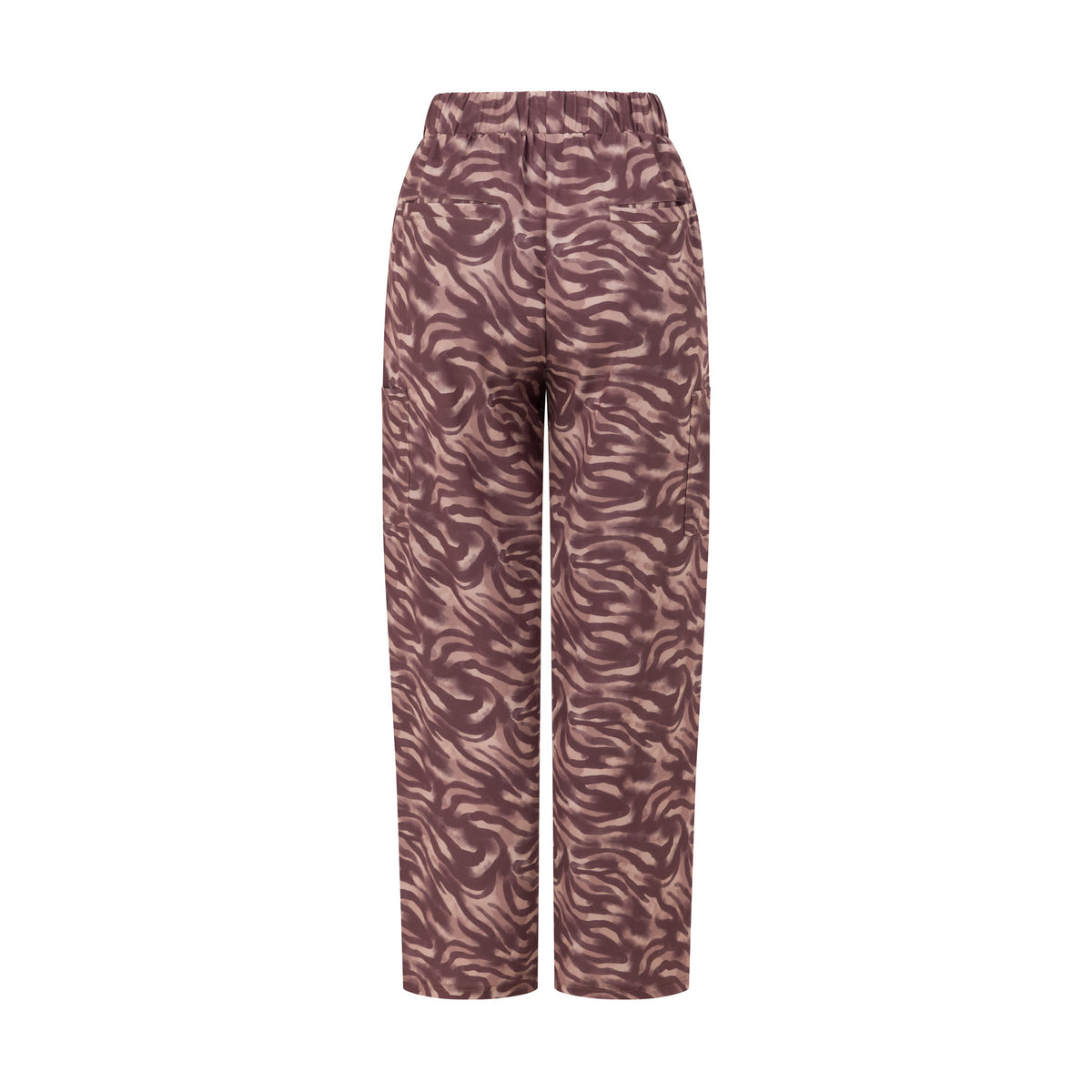Back view of Hero Scrubs Zebra women’s scrub pants